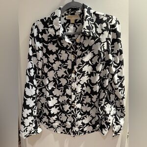 Michal Kors Palm Print Button Down